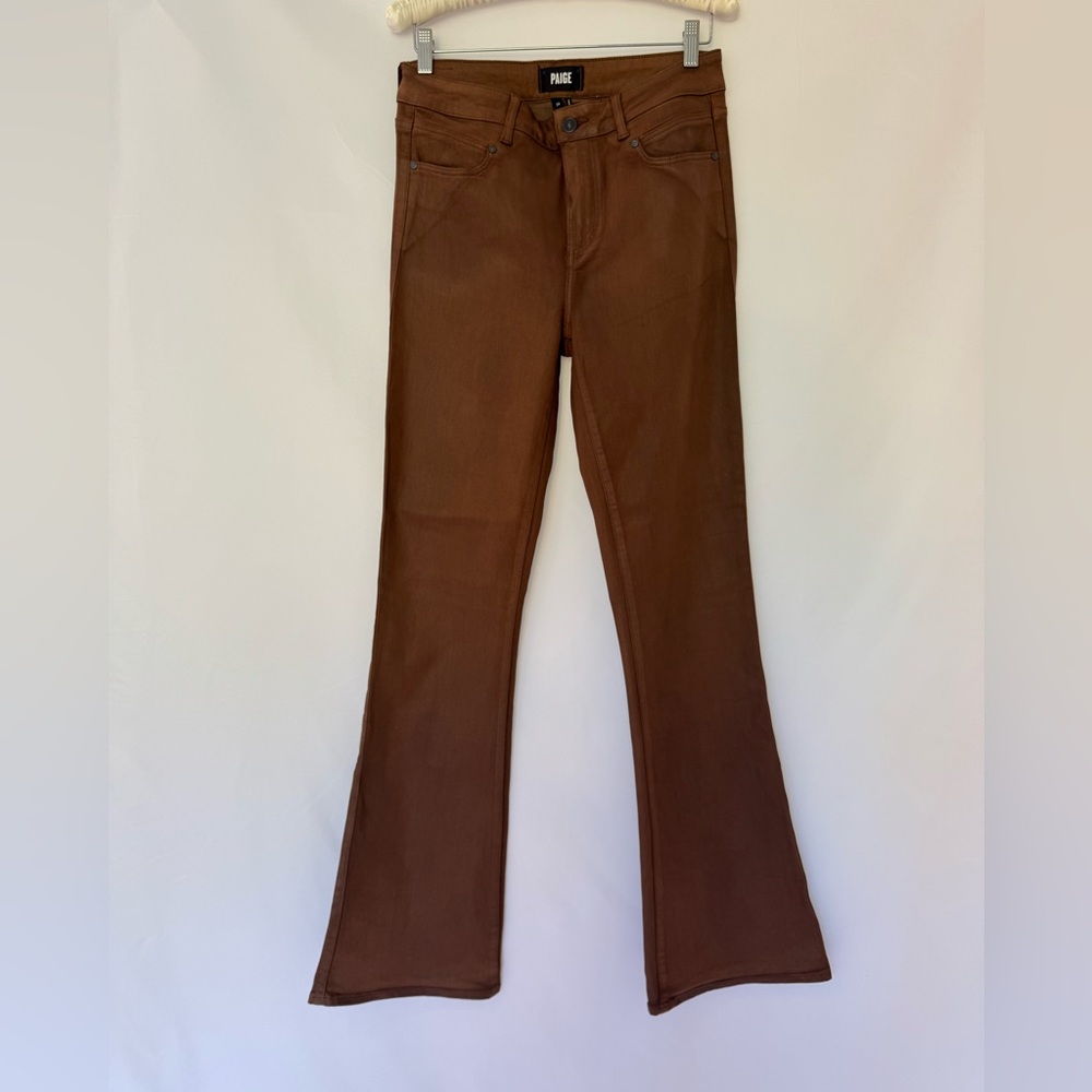 PAIGE - Revolve High Rise Laurel Canyon Brown Jeans